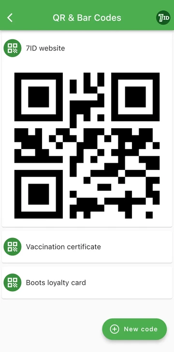 7ID App: Pohranite svoje QR kodove na jednom mjestu