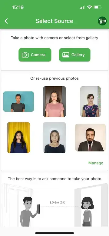 Aplicació 7ID: Tailàndia Visa Photo Maker