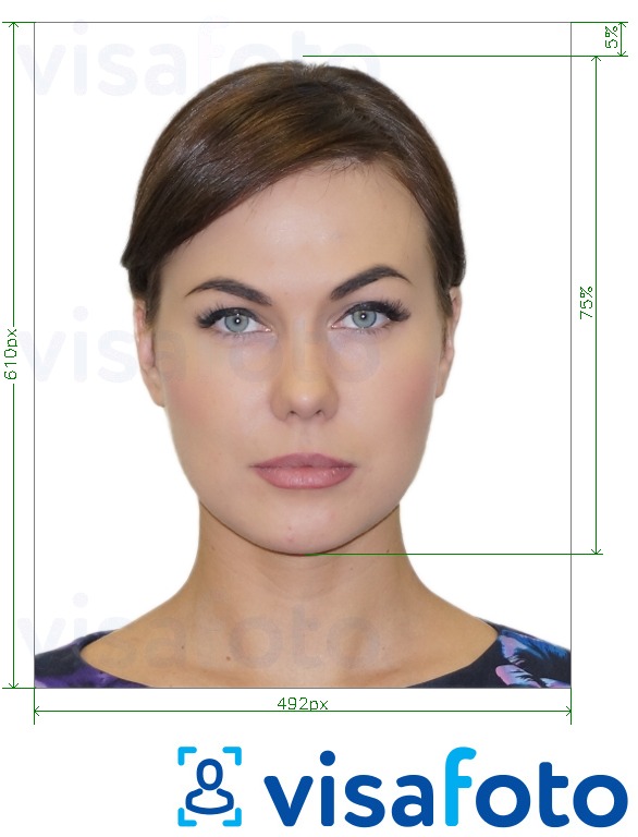 Նկարի օրինակ  Լեհաստանի ID քարտը առցանց 492x610 փիքսել-ի համար ճշգրիտ չափորոշիչով։